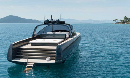 The interiors and exteriors of the luxury yacht were designed by Foster and Partners.